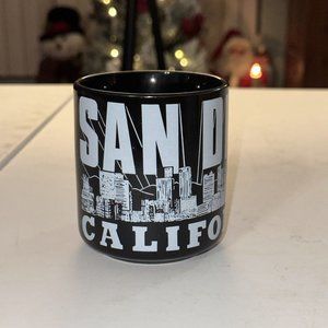 San Diego California Rare Vintage Souvenir Coffee Cup Mug Skyline KWC Korea